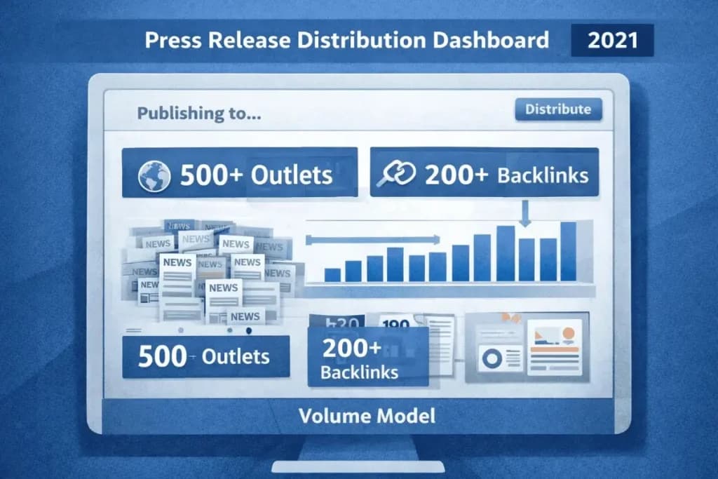 Press release volume distribution model in 2021