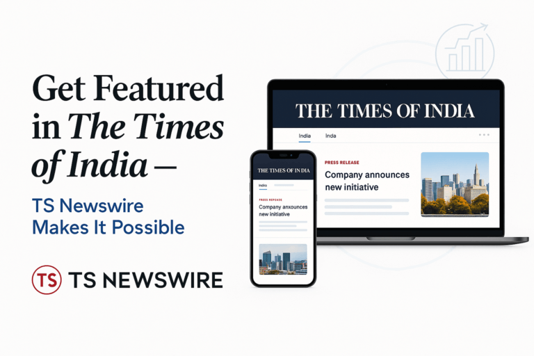get Featured in TImes of India TSNEWSWIRE
